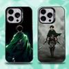 Levi Ackerman Attack On Titan Phone Case For iPhone 16,15,14,13,12,11,Mini,Pro,E,SE4,XS,MAX Black Candy Matte Cover