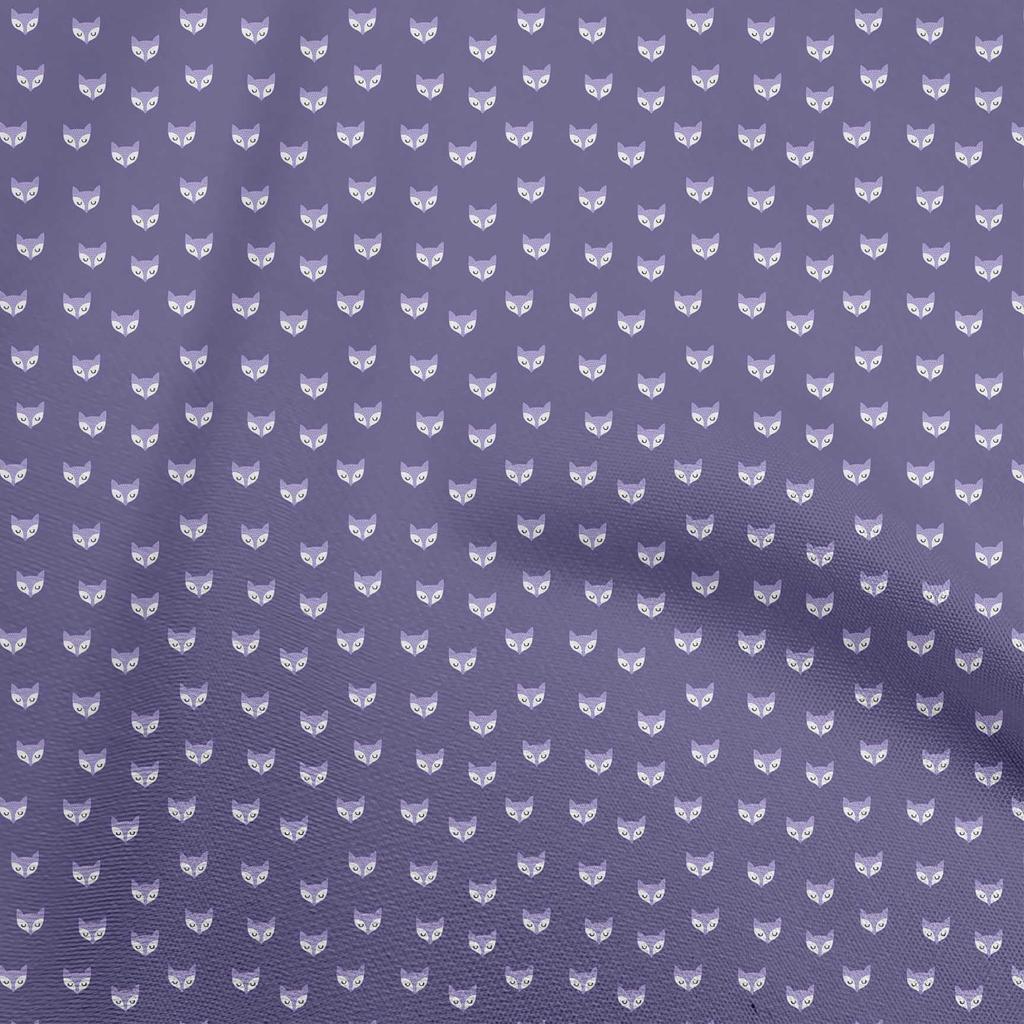 oneOone Cotton Flex Dark Magenta Fabric Fox Diy Clothing Quilting Fabric Print Fabric By Yard 40 Inch