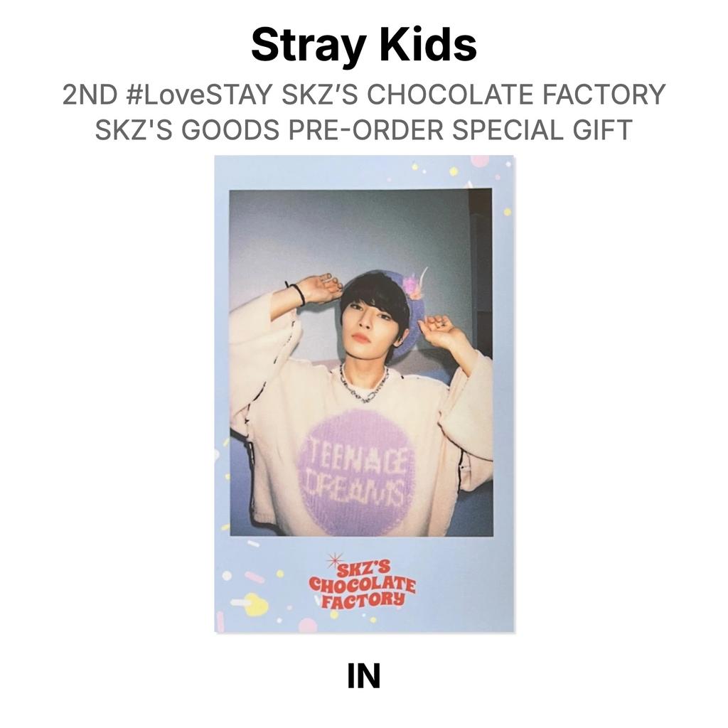Stray Kids 2ND #LoveSTAY SKZ’S CHOCOLATE FACTORY SKZ'S GOODS PRE-ORDER SPECIAL GIFT Official Photocard