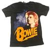 David Bowie Orange Haare Schwarzes T-Shirt