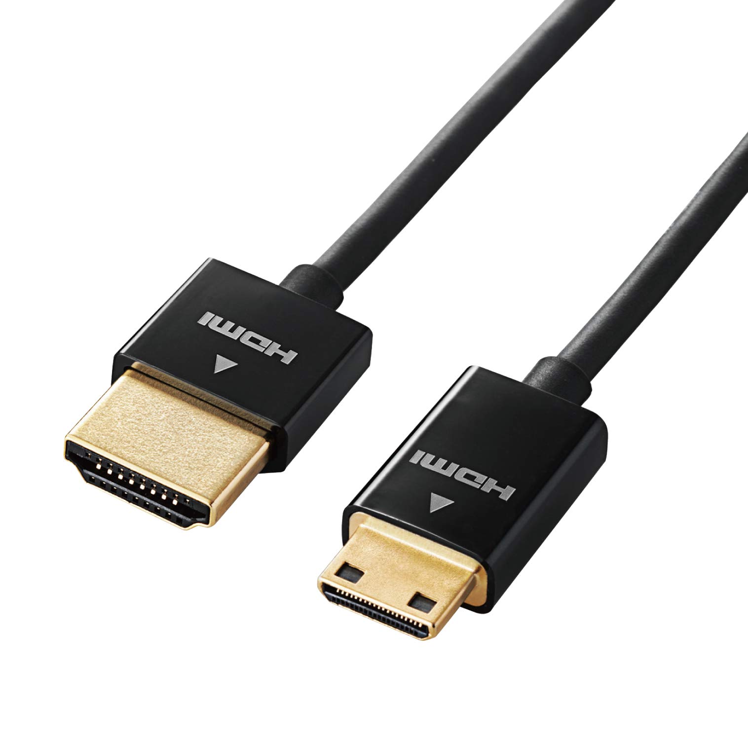

Кабель ELECOM mini HDMI совместимый с 4K x 2K, сверхтонкий, черный, 1,5 м DH-HD14SSM15BK