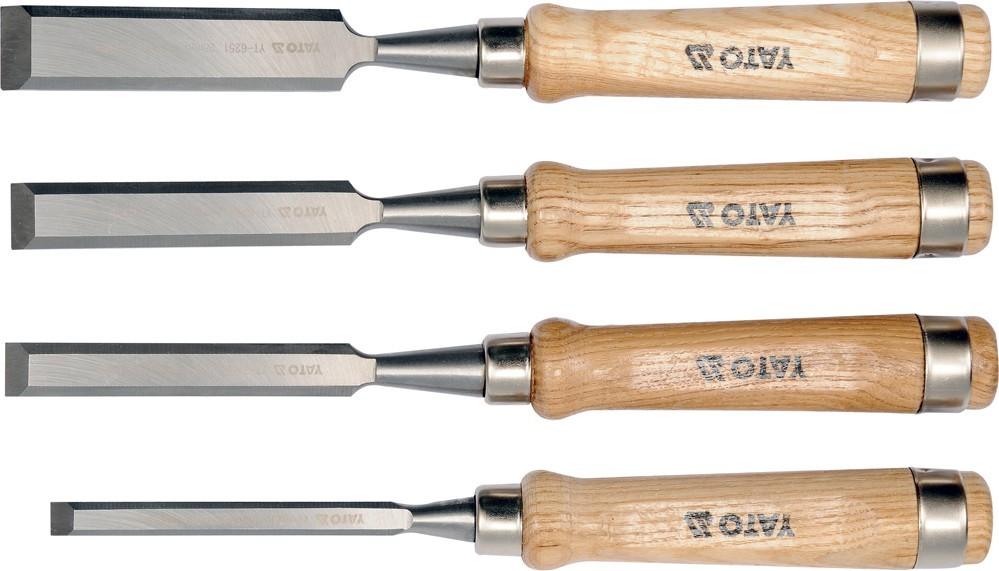 Set of Crv Wood Chisels 10-16-20-25mm YT-6260 YATO