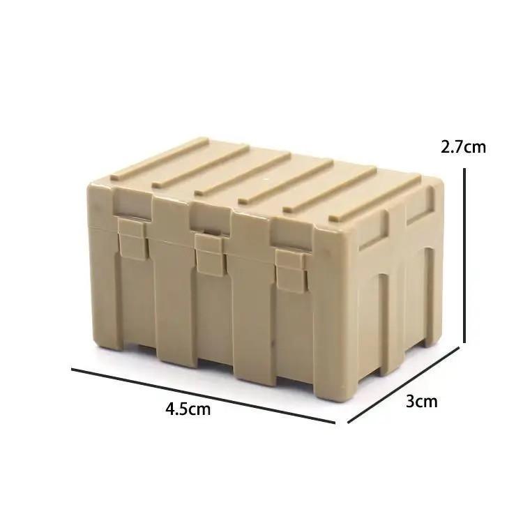 Weapon Box Diy Building Block Weapon Box Military Equipment Storage Dolls Figure Accessories Children'S Building Block Assembled Toys