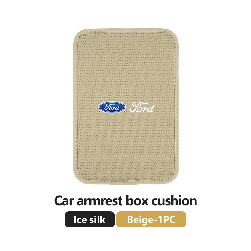 PPWE7 Car Center Console Covers Soft Armrest Mat Styling Accessories For Ford Escort KA Flex Everest KA Expedition Falcon Fusion
