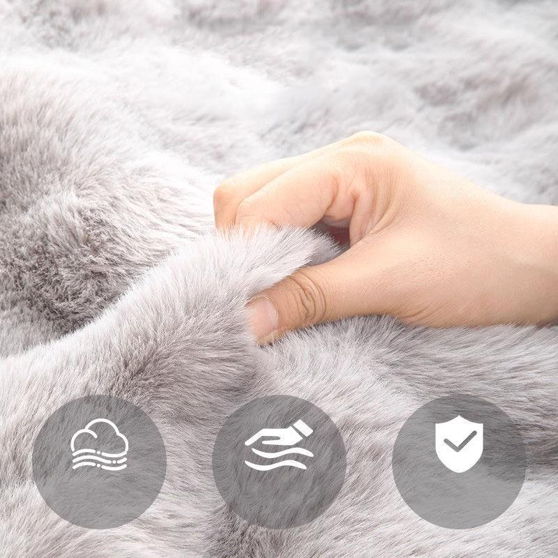 Cama para Animais de Estimação Inverno Quente Almofada de Lã Espessada Tapete para Cães Tamanho Grande Cama para Animais de Estimação Almofada de Pelúcia Macia Fundo Antiderrapante Almofada Lavável para Animais de Estimação