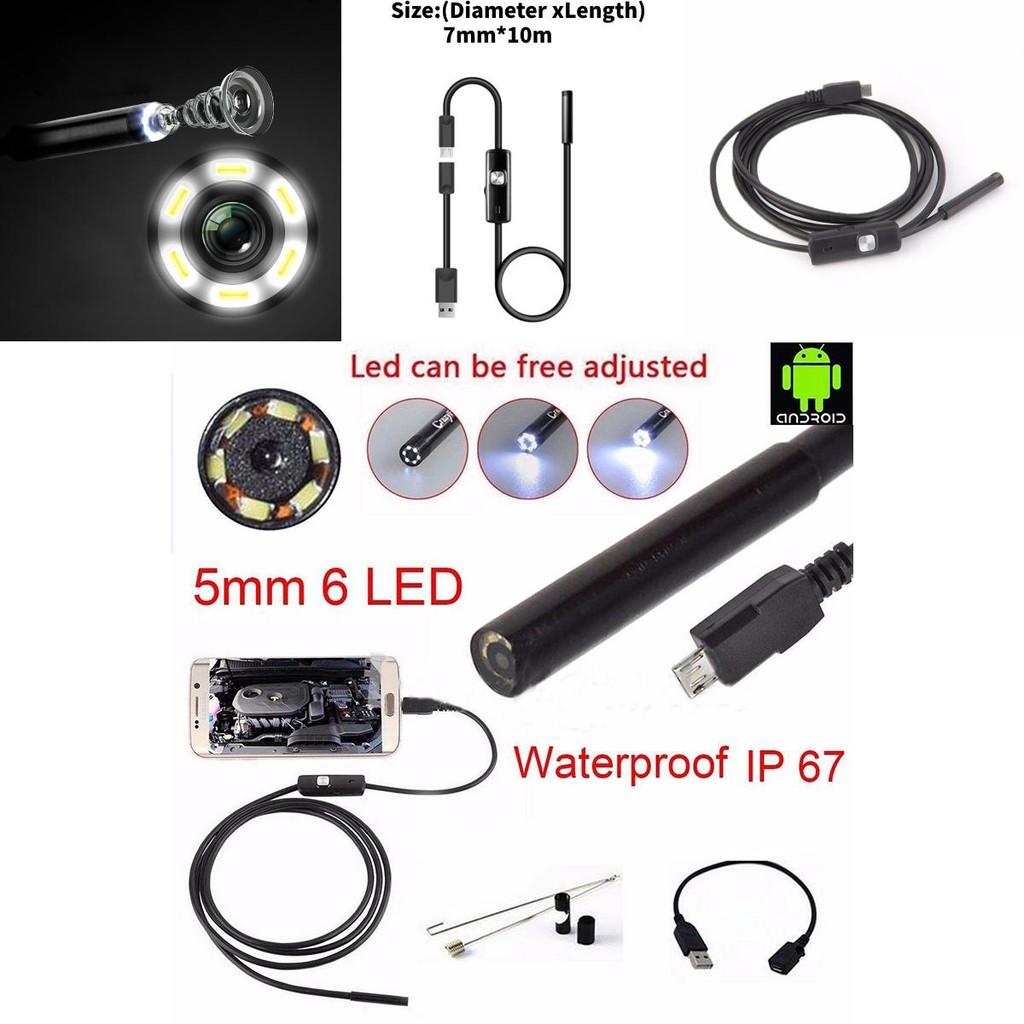 Hd Usb Endoscope With Flexible Lengths For Pipe Inspection And Mechanical Troubleshooting