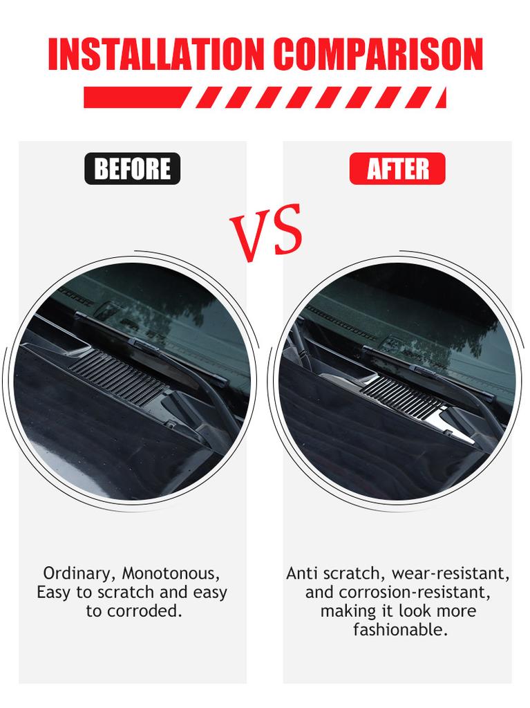 For Hummer H3 2005-2009 Stainless Steel Car Hood Air Outlet Decorative Mesh Cover Sticker External Modified Auto Accessories
