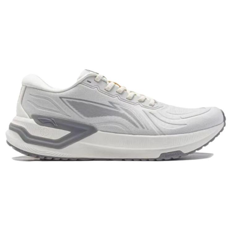 new LiNing YueYing 3.0 Durable Breathable Low Top Running Shoes Men's Gray White
