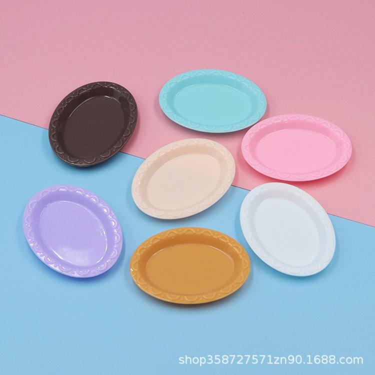 

Кукольный домик Симуляция Мини Овальная Кондитерская Тарелка Десертная Тарелка Мини Еда Игровой Стол Посуда Игровой Дом Маленькие Игрушки