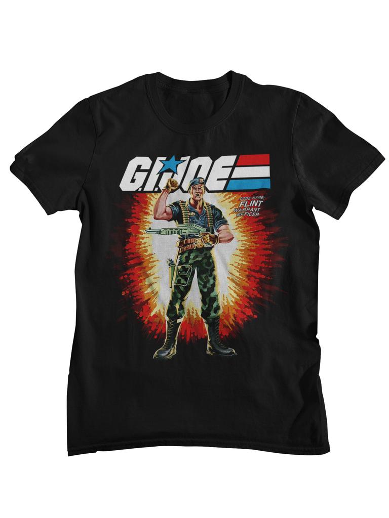 G I Joe A Real American Hero Retro Cartoon Character Printed Tshirt Unisexs and Womens Cotton Street Top