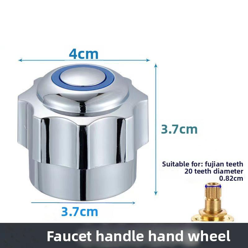 1pcs/2pcs Hot & Cold Tap Top Head Faucet Cover Chrome Plated Replacement Set Kitchen Bathroom Faucets Handle Plastic