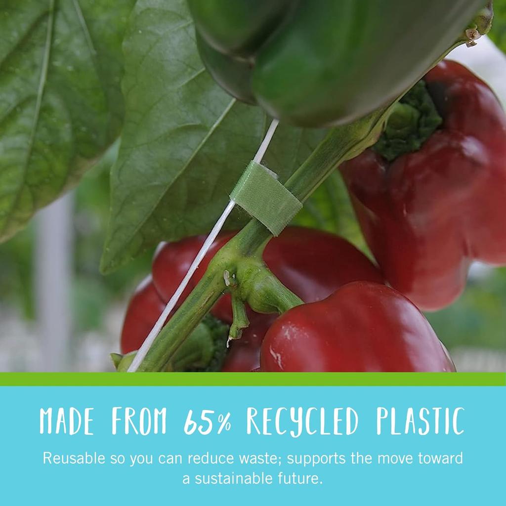 Garden Ties | Plant Supports for Effective Growing | Strong Grips Are Reusable and Adjustable | Cut-to-Length, 10m