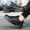 Autumn new men's casual shoes leather mesh optional black classic outdoor lightweight breathable running sports shoes men