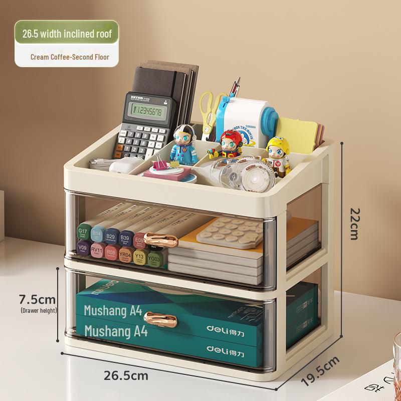 Plastic Drawer Desktop Organizer for Stationery and Cosmetics