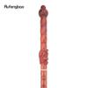 Red Round Wooden Bamboo Joint Walking Stick Decorative Cospaly Party Wood Walking Cane Halloween Mace Wand Crosier 124cm