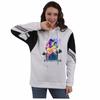 Oshi no Ko Color Block Patchwork Hoodie with Fleece Lining