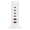 USB C Ladegerät 200W Schnellladegerät Block 6 Port Ladestation Ziegelstein Laptop-Ladegerät 2 USB + 4 Typ C für Reisen Zuhause
