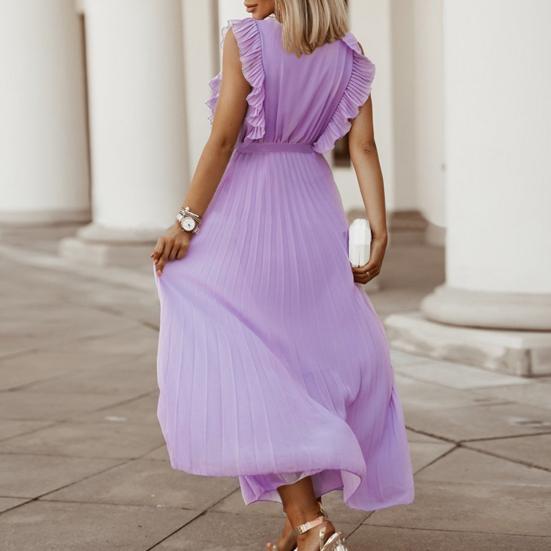 Lady Petticoats Übergröße Damen Kleid Einfarbig Schnürung Sommer Sexy Großer Saum Langes Kleid für Bankett