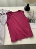 Spring Dopamine Color Crew Neck Cotton Vest Women's Basic Skinny Versatile Flesh Cover Wide Shoulder Sleeveless T-Shirt