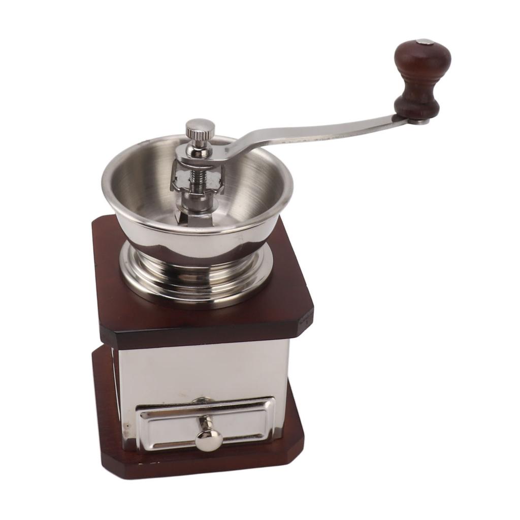 Hand Bean Coffee Grinder High Accuracy Durable Portable Hand Crank Coffee Grinder Mill for Home