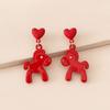 Cartoon Horse New Year Horse Earrings Fashion Jewelry Horse Drop Earrings  Gift