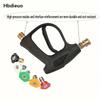 High Pressure Hose Nozzle, High Pressure Cleaning Machine, 3000 PSI Max With 5 Colors Quick Connect Nozzles M22 Hose Connector 3