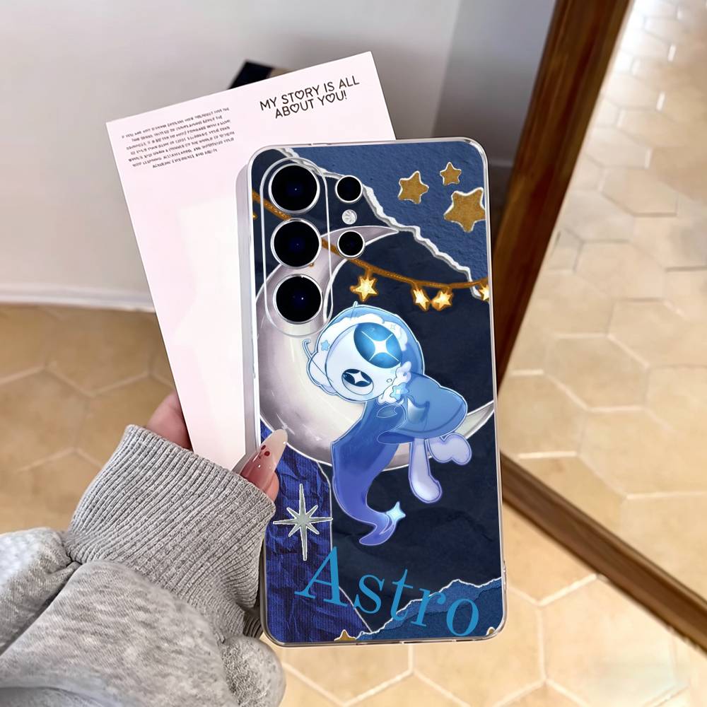 Astro Dandys Game World Phone Case For Samsung S25,S24,S21,S22,S23,S30,Ultra,S20,Plus,Fe,Note,10,9,5G Transparent Cover