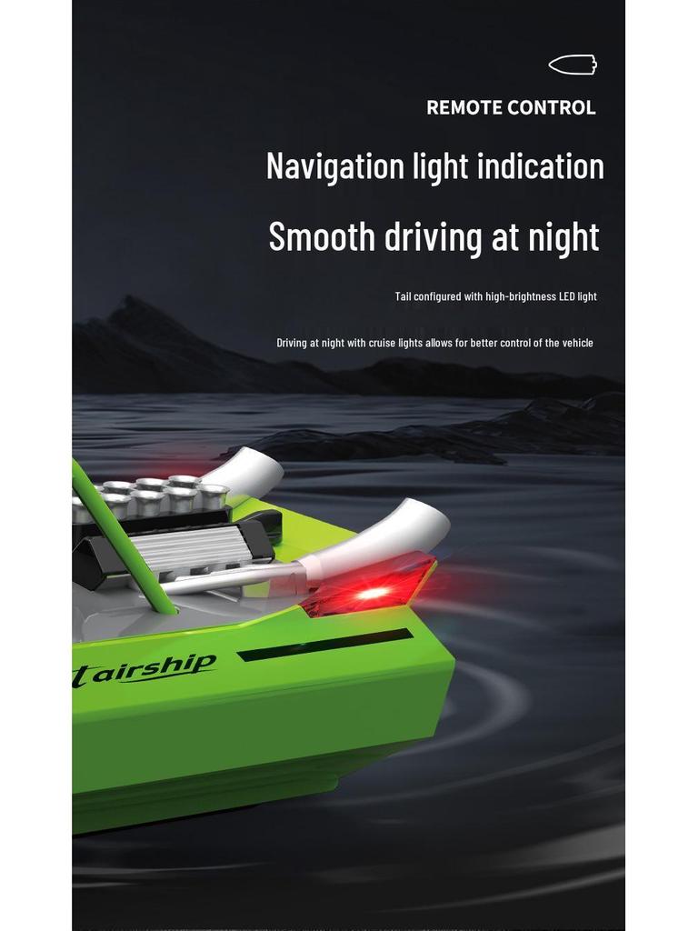 2.4G Wireless Remote Control Jet Speedboat with Flip Reset & Low Battery Warning