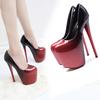 New High-heeled Shoes Woman Pumps Wedding Party Shoes Platform Women Shoes High Heels 11cm Suede Black Heels 2025