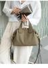 MKCCCKA Underarm Bag TOGO Cow Leather French Tote Bag 2026 New Fashion Large Capacity Portable One Shoulder Leather Women's Bag