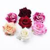 10CM Silk Artificial Flowers Rose for Christmas Wedding Bridal Bouquet Home Garden Arches Diy Gift Headwear Hot Sales Decorative