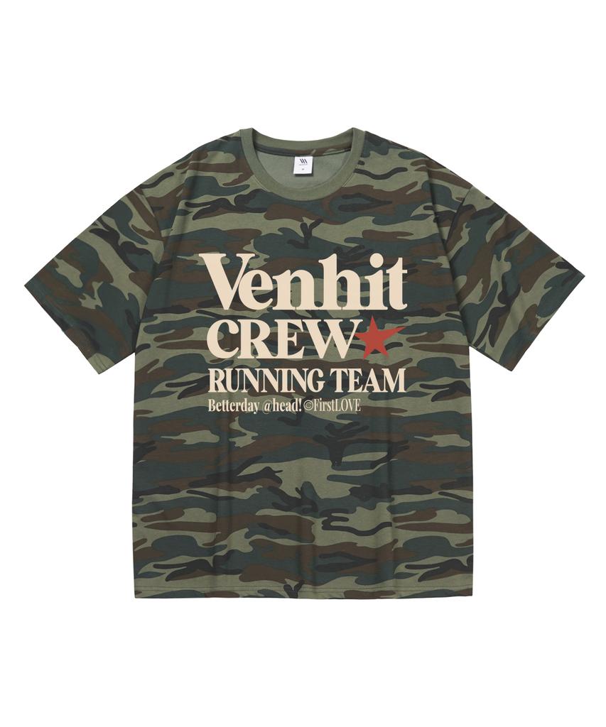 VENHIT Star Crew Camo Short Sleeve Tee