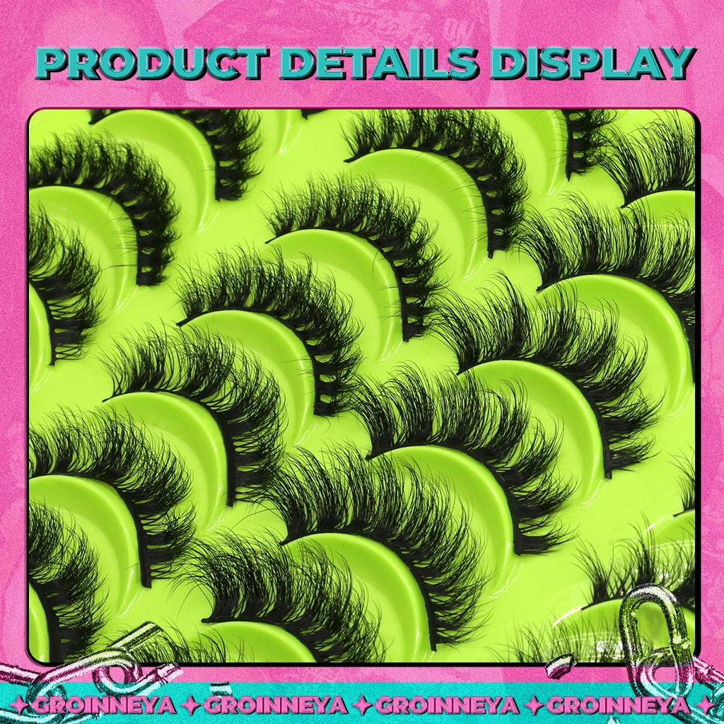 Lashes 3D Faux Mink Lashes Natural False Eyelashes Dramatic Fluffy Soft Volume Lashes Eyelash Extension Makeup