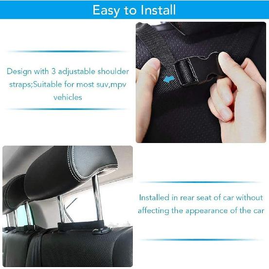 Car Trunk Organizer, Large Capacity Car Organizers And Storage With 8 Pockets, Waterproof Backseat Hanging Organizer For SUV, Truck, MPV, Interior
