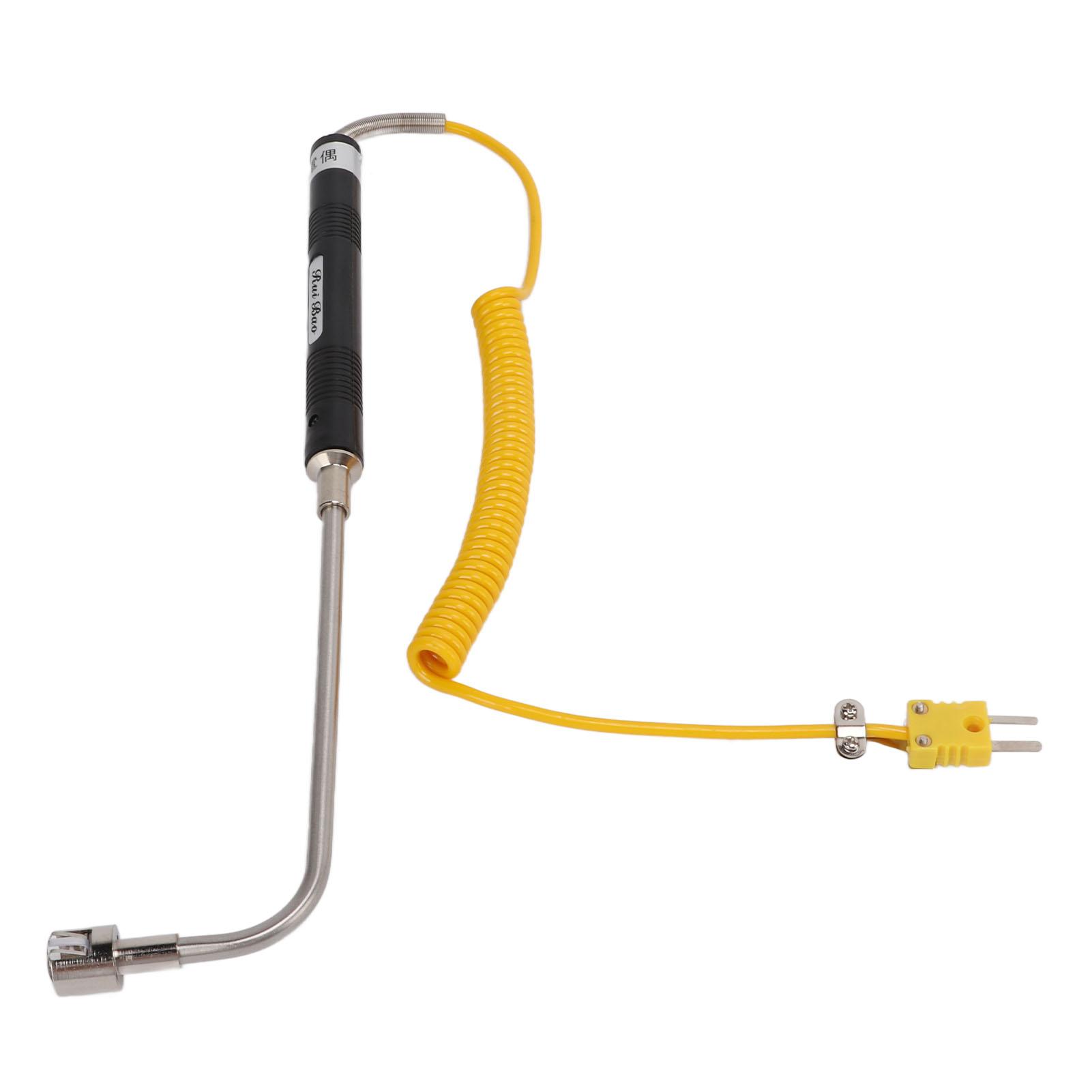 

K Type Thermocouple Heat Resistant Steel Thermocouple Sensor with Insulated Handle High Accuracy Rapid Response for