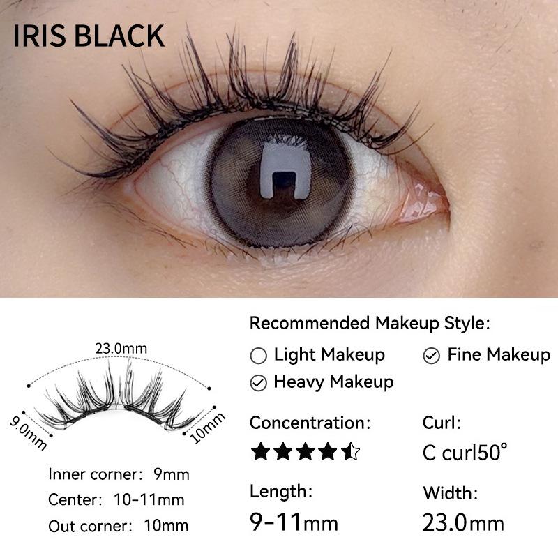 Natural Soft 3D Magnetic False Eyelashes Kit with Magnetic Clip Reusable Easy-On Eyelashes