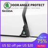 Car Sticker 2025 New Silicone Car Door Corner Cover Bumper Collision Anti-scratch Protector Car Stickers For SKODA Rapid Octavia