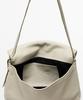 Massimo Dutti Napa Leather Stitch Detail Crossbody Bag