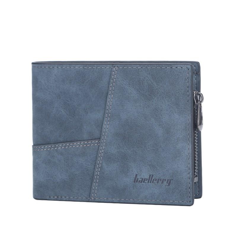 Wallet Men s Short Style European American Retro Multi Card Business Ticket Holder Vertical Zipper 12x10x2