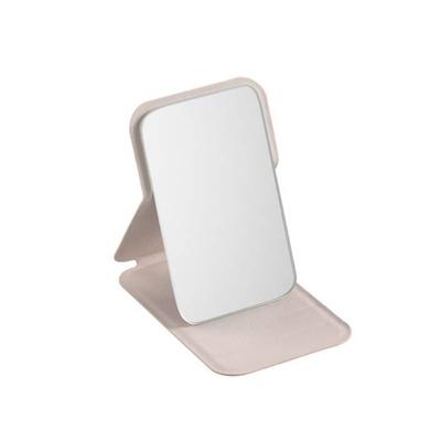 Ecarla Cosmetic Mirror Made of Eco-Leather L17K Cream