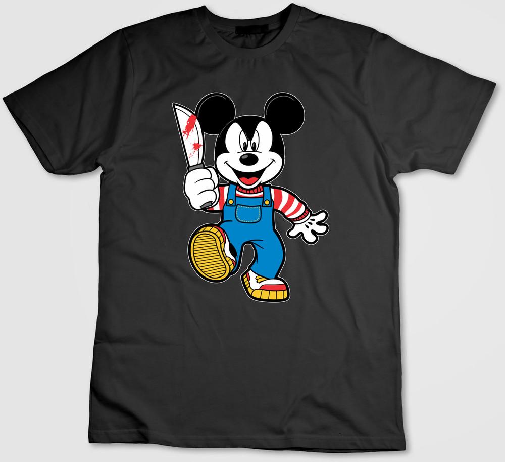 

Знаменита смішна фігурка Міккі Мауса, футболка з коротким рукавом чоловіча / жіноча H329 M