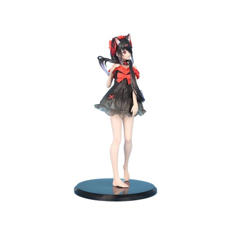 

Date A Live Pajamas Kurumi Tokisaki Figure Anime PVC Model Desktop Decoration