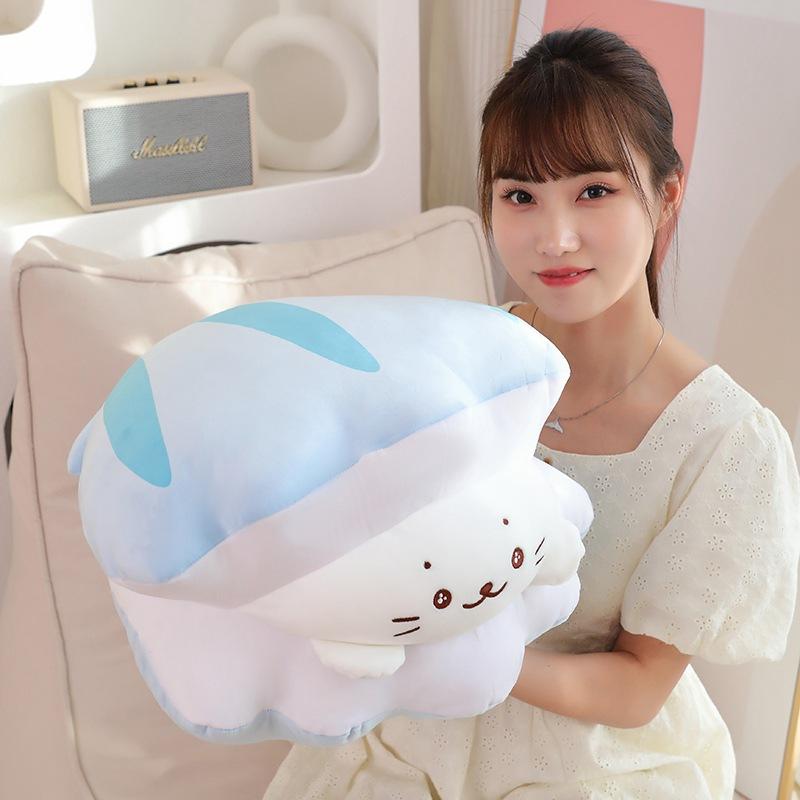 Creative soft shell seal throw pillow plush toy doll home sofa pillow cushion girl doll