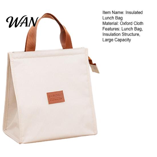 Soup Safe Lunch Bag Insulated Leakproof Thermal Tote with Zipper And Handle Carrier Reusable Waterproof Oxford Keeps Food Warm for Work Picnic Camping