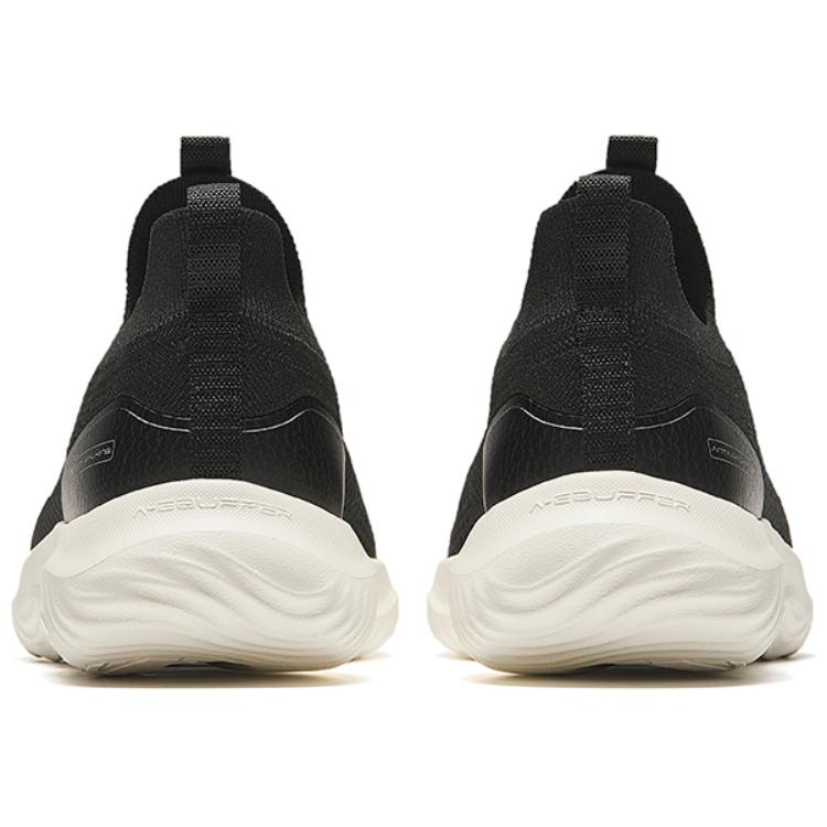 Anta Comfort Slip-On Shock Absorbing Non-Slip Low-Top Training Shoes Women Sneaker Basic-Black 122437701-1