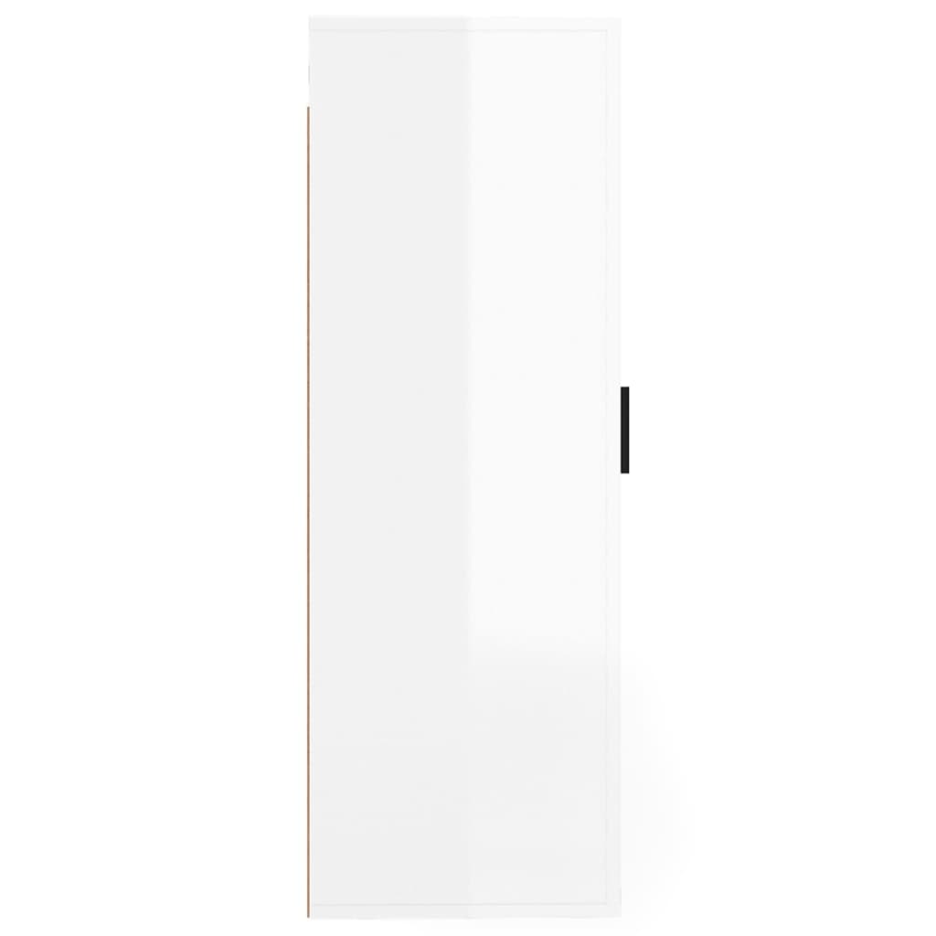 Wall Mounted TV Cabinet High Gloss White 40 X 34.5 X 100 Cm