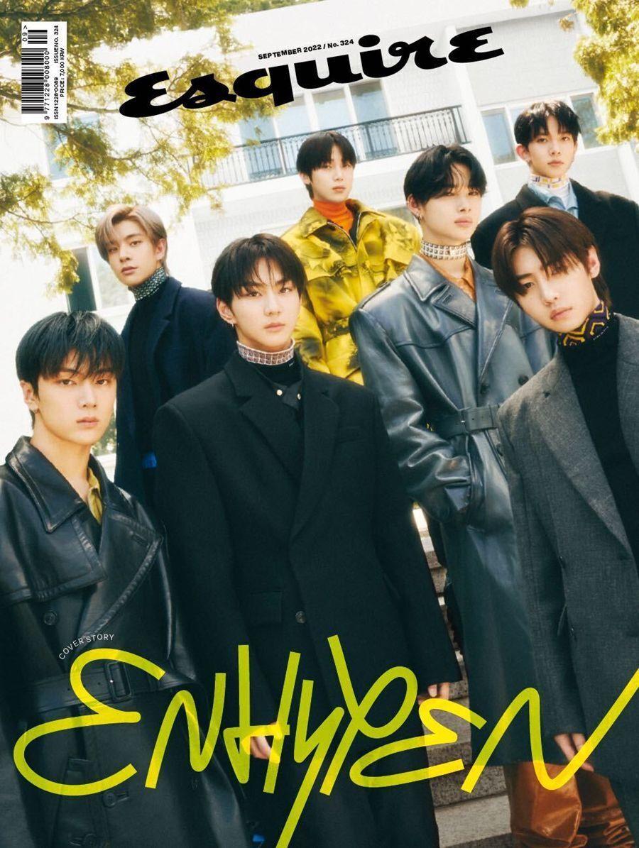 

Обложка журнала Esquire Korea, сентябрь 2022 г. ENHYPEN, Seventeen WONWOO, K POP, K FASHION B