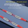 Fiber Optic Sensor Probe Diffuse Reflection M3-M6 1M Cable Wide Detection Range Photoelectric Switch for Long Distance Sensing