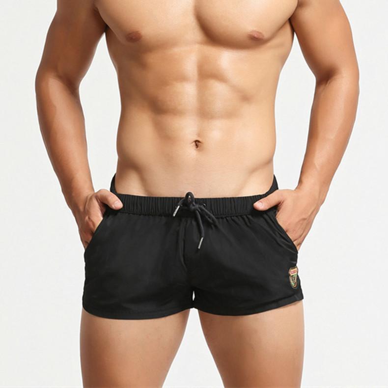 Seobean Swimwear Mens Swim Shorts 5 Inch Swimming Trunks For Man Sexy Swimsuit Beach Boxer Briefs Bathing Suit Board Zwembroek