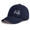 Gorra de Béisbol con Estampado de Fe para AdultosEstilo Retro Minimalista Casual Suave Ajustable Gorra de PadrePerfecta Como Regalo